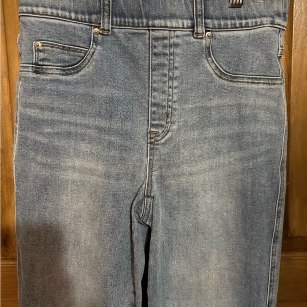 Lot of 2 Pairs Spanx Pull on Jean-ish Light Wash Skinny Jeans Size Small  jeans - Picture 7 of 8